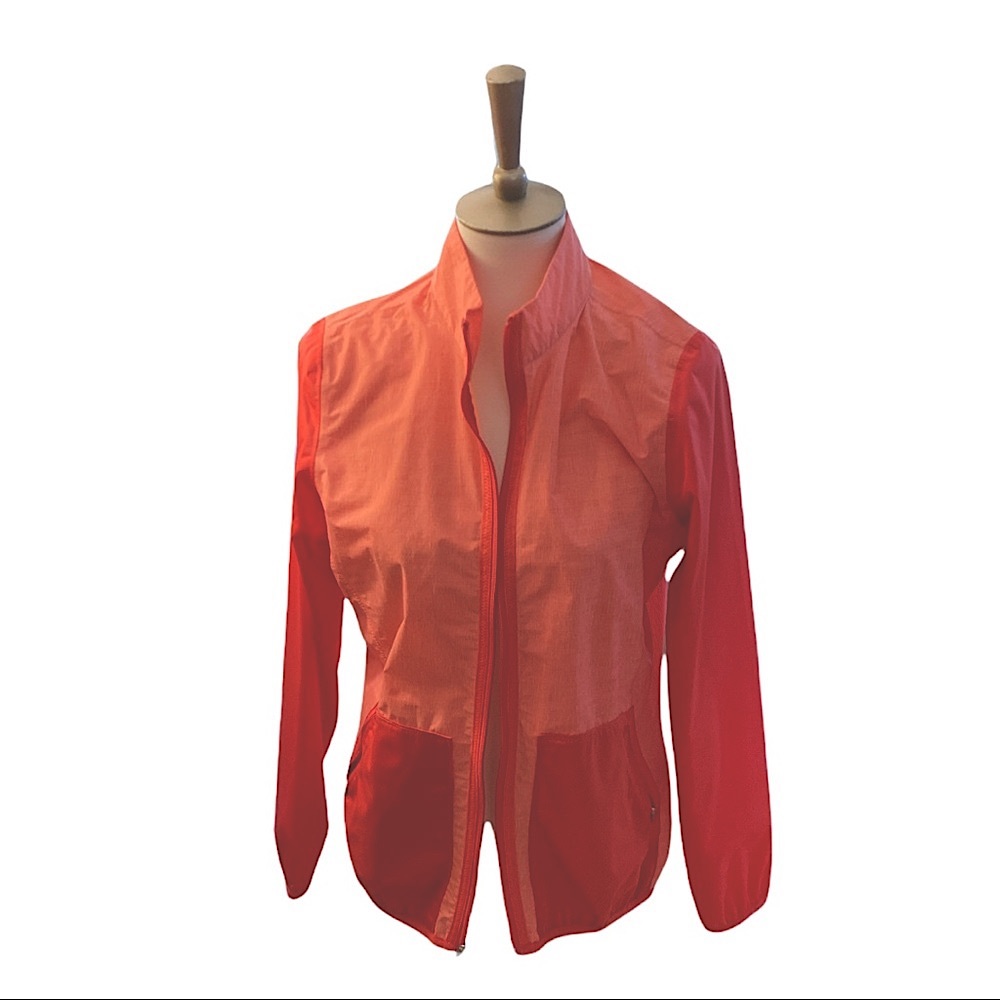 Adidas Pink Windbreaker Zip Up Jacket - Medium